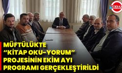 Müftülükte “Kitap Oku-Yorum” Projesinin Ekim Ayı Programı Gerçekleştirildi