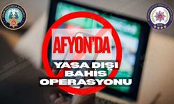 Afyon’da yasa dışı bahis operasyonu!