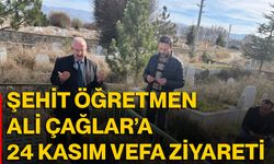 Şehit Öğretmen Ali Çağlar’a 24 Kasım Vefa Ziyareti