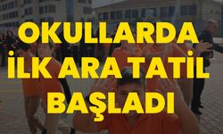 Okullarda ilk ara tatil başladı