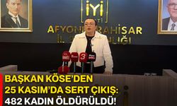 Başkan Köse’den 25 Kasım’da sert çıkış: 482 kadın öldürüldü!
