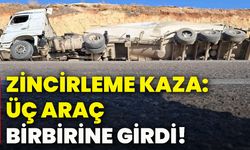 Zincirleme kaza: Üç araç birbirine girdi!