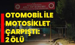 Otomobil ile motosiklet çarpıştı: 2 ölü