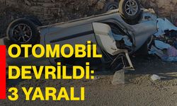 Otomobil devrildi: 3 yaralı