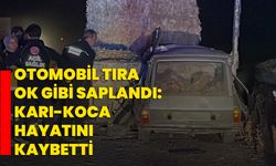 Otomobil tıra ok gibi saplandı: Karı-koca hayatını kaybetti