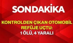Kontrolden Çıkan Otomobil Refüje Uçtu: 1 Ölü, 4 Yaralı
