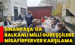 Sinanpaşa’da Balkanlı Milli Güreşçilere Misafirperver Karşılama