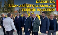 Dazkırı’da Sıcak Asfalt Çalışmaları Yerinde İncelendi