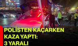 Polisten Kaçarken Kaza Yaptı: 3 Yaralı