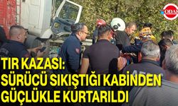 Tır Kazası: Sürücü Sıkıştığı Kabinden Güçlükle Kurtarıldı