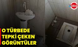 Türbede Tepki Çeken Görüntüler