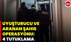 Uyuşturucu Ve Aranan Şahıs Operasyonu: 4 Tutuklama