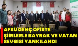 AFSÜ Genç Ofiste Şiirlerle Bayrak ve Vatan Sevgisi Yankılandı