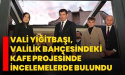 Vali Yiğitbaşı, Valilik Bahçesindeki Kafe Projesinde İncelemelerde Bulundu