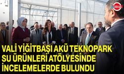 Vali Yiğitbaşı AKÜ Teknopark Su Ürünleri Atölyesinde İncelemelerde Bulundu