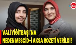 Vali Yiğitbaşı’na Neden Mescid-İ Aksa Rozeti Verildi?