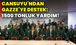Cansuyu’ndan Gazze’ye destek:  1500 tonluk yardım!