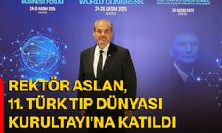 Rektör Aslan, 11. Türk Tıp Dünyası Kurultayı'na Katıldı