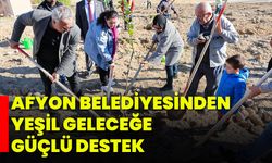 Afyon Belediyesinden Yeşil Geleceğe Güçlü Destek