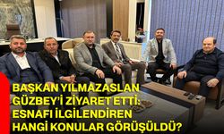 Başkan Yılmazaslan Güzbey’i ziyaret etti: Esnafı ilgilendiren hangi konular görüşüldü?