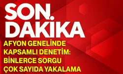 Afyon Genelinde Kapsamlı Denetim: Binlerce Sorgu, Çok Sayıda Yakalama