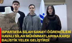 Isparta'da silah sanayi öğrencileri havalı silah mühimmatlarına karşı balistik yelek geliştirdi!