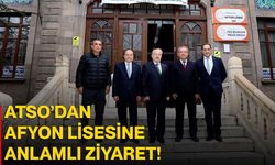 ATSO’dan Afyon Lisesi’ne Anlamlı Ziyaret