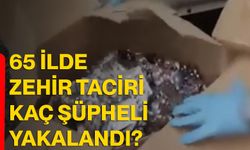 65 ilde zehir taciri kaç şüpheli yakalandı?