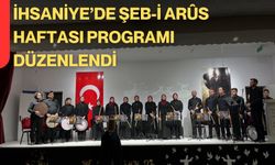 İhsaniye’de Şeb-i Arûs Haftası Programı Düzenlendi