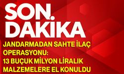 Jandarmadan sahte ilaç operasyonu: 13 buçuk milyon liralık malzemelere el konuldu