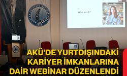 AKÜ’de Yurtdışındaki Kariyer İmkanlarına Dair Webinar Düzenlendi