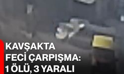 Kavşakta Feci Çarpışma: 1 Ölü, 3 Yaralı