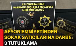 Afyon Emniyetinden Sokak Satıcılarına Darbe: 3 Tutuklama