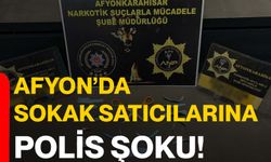 Afyon’da sokak satıcılarına Polis şoku!