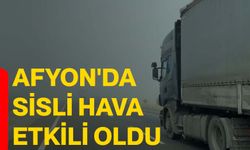 Afyonkarahisar'da sisli hava etkili oldu