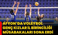 Afyon’da Voleybol Genç Kızlar İl Birinciliği Müsabakaları Sona Erdi