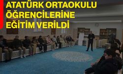 Atatürk Ortaokulu öğrencilerine eğitim verildi
