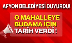Afyon Belediyesi Duyurdu! O Mahalleye Budama İçin Tarih Verdi!