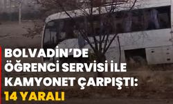 Bolvadin’de Öğrenci Servisi ile Kamyonet Çarpıştı: 14 Yaralı