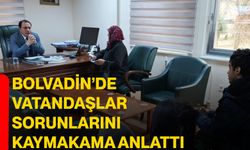 Bolvadin’de vatandaşlar sorunlarını kaymakama anlattı