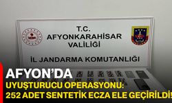 Afyon’da Uyuşturucu Operasyonu: 252 Adet Sentetik Ecza Ele Geçirildi!