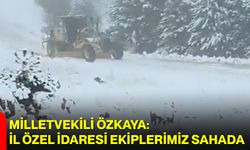 Milletvekili Özkaya: İl Özel İdaresi Ekiplerimiz Sahada