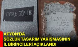 Afyon’da Sözlük Tasarım Yarışmasının İl Birincileri Açıklandı