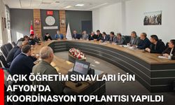 Açık Öğretim Sınavları İçin Afyon’da Koordinasyon Toplantısı Yapıldı