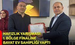 Hafızlık Yarışması 1. Bölge Finaline Bayat Ev Sahipliği Yaptı