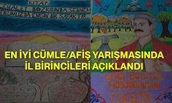 En İyi Cümle/Afiş Yarışmasında İl Birincileri Açıklandı