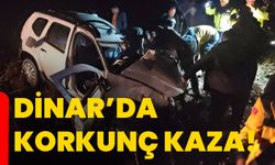 Dinar’da korkunç kaza!
