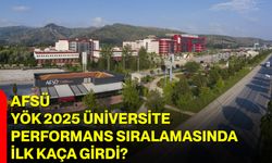 AFSÜ, YÖK 2025 Üniversite Performans Sıralamasında İlk Kaça Girdi?