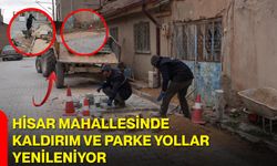 Hisar Mahallesinde Kaldırım ve Parke Yollar Yenileniyor