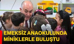 Emeksiz anaokulunda miniklerle buluştu